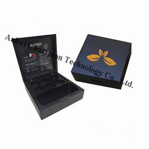High Quality Wholesale Custom Coffee Box Wooden <b>Wrapped</b> Gift Box Luxury Gift Box - Product Image 3