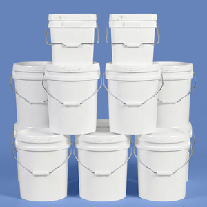 5L~50L Food-Grade PP Plastic <strong>Bucket</strong> with Metal Handle Leakproof <strong>White</strong> Plastic Pail with Tamper Evidnet Lid - Product Image 5