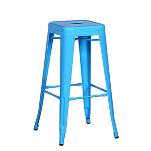 산업 강철 가구 쌓을수 있는 대중음식점 높은 의자 선술집 부엌 금속 의자 카운터 고도 발판 - Product Image 3