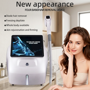 เครื่องกำจัดขนด้วยเลเซอร์ไดโอดแบบตั้งโต๊ะ 755 808 940 1064 นาโนเมตร พลังงานสูงสุด 100 จูล/ตร.ซม. ระบบทำความเย็นแบบสัมผัสไอซ์ สำหรับคลินิกเสริมความงาม - Product Image 1