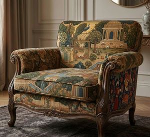Tissu d'ameublement imprimé Jaipur Garden au mètre, textile floral botanique de qualité supérieure pour canapé, chaise, coussin, rideaux, décoration intérieure - Product Image 1