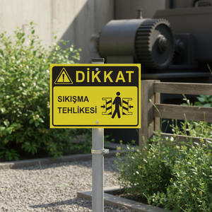 Caution Pinching Hazard Sign Yard Sign Product - Product Image 3