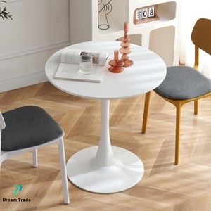 Modern Simple <strong>Tulip</strong> <strong>Tables</strong> with MDF Elegant Balconies Designed for Small Dining Spaces for Family Guests Negotiating Meetings - Product Image 3