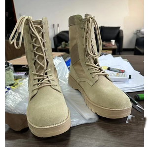 รองเท้าบูทแบบรบในทะเลทราย HPB0302 รุ่นซัมเมอร์ น้ำหนักเบา ทำจากหนังกลับ พร้อมปลอกแบบอ็อกซ์ฟอร์ด ผลิตในประเทศจีน/กวางสี - Product Image 2