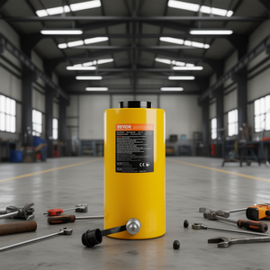 Vevor Cylindre hydraulique à vérin solide 30 tonnes 100 mm, course de 4 pouces, simple effet, cric de levage industriel portable, connecteur rapide - Product Image 2