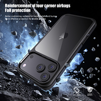 Coque de téléphone hybride transparente pour iPhone 18 17 Pro Max, avec cadre TPU coloré, antichoc, en PC fin, pare-chocs, OEM – Fournisseur d'usine