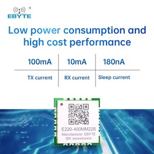 Module sans fil Lora Ebyte E220-400MM22S à faible consommation d'énergie, 22 dBm, 5,5 km, 433 MHz, LLCC68 - Product Image 4