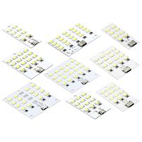 Panneau d'éclairage LED 5730 SMD 5V 430mA~470mA blanc, micro USB, lampe de nuit d'urgence mobile USB