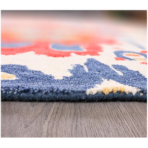 Tapis d'intérieur en laine Oushak personnalisé, très vendu, bleu vert doux, fait main avec des motifs floraux botaniques, fait main et en ensemble - Product Image 5