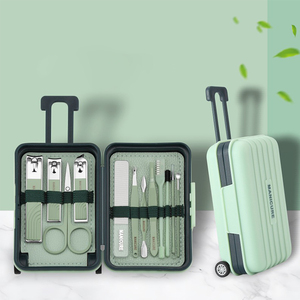 Gadgets <span class=keywords><strong>de</strong></span> regalo <span class=keywords><strong>de</strong></span> bienvenida portátiles, Kit <span class=keywords><strong>de</strong></span> belleza Juego <span class=keywords><strong>de</strong></span> manicura y pedicura <span class=keywords><strong>de</strong></span> acero inoxidable Herramienta <span class=keywords><strong>de</strong></span> equipaje Maleta Juego <span class=keywords><strong>de</strong></span> cortaúñas/ - Product Image 2