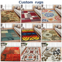 Tapis tufté en polyester tapis pour enfants tapis en soie tissée bambou tapis personnalisés en laine et soie faits à la main