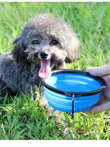 Ciotola pieghevole in Silicone da viaggio esterna personalizzata ciotola per animali domestici 3-in-1 pieghevole per alimenti per gatti ciotola d'acqua pieghevole per cani - Product Image 3