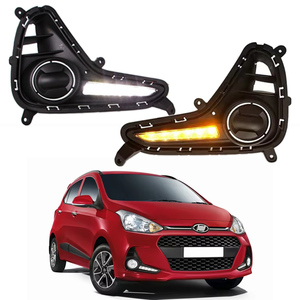 Luz LED de Conducción Diurna DRL con Intermitentes Amarillos para Hyundai <span class=keywords><strong>Grand</strong></span> <span class=keywords><strong>I10</strong></span> 2017 2018 2019 - Product Image 1