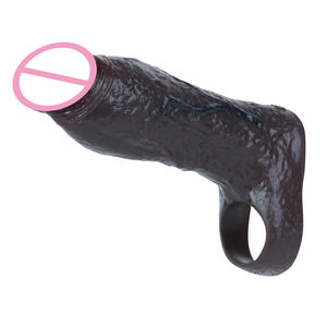Funda para Pene Realista <span class=keywords><strong>con</strong></span> <span class=keywords><strong>Venas</strong></span>, Extensor de Pene de Silicona Líquida, Condones, Juguetes Sexuales para Hombres, Retrasa la Eyaculación, Alarga y Agranda - Product Image 1