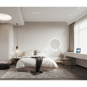 One Stop Solution High End 5 Star Modern Villa Penthouse Hotel Bedroom Complete Furniture Package with Fabric & MDF - Product Image 1