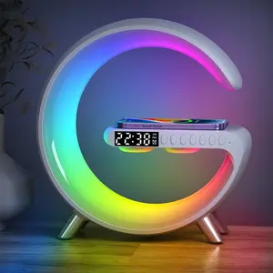 Nouveautés Tout en 1 Rapide De Charge Haut-Parleur Alarme Horloge et Nuit Lumière