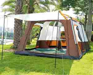 Carpa de Lujo Grande para 12 Personas, Cabaña Familiar para Acampar al Aire Libre - Product Image 2