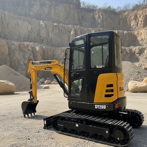 Excavatrice SANY d'occasion 95% neuve, mini-excavatrice Sany SY26 de 2,6 tonnes avec peu d'heures de fonctionnement, excavatrice sur chenilles CE/EPA à vendre - Product Image 1