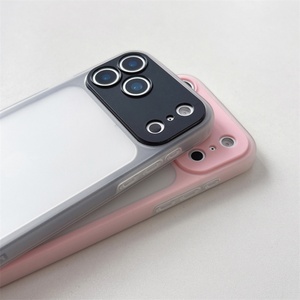เคสโทรศัพท์แบบใสกันกระแทก 2-in-1 สีมาการองเนื้อแมท ให้ความรู้สึกผิวสัมผัสเรียบเนียน ปกป้องเต็มรูปแบบ สำหรับ iPhone 17 16 15 14 Pro Max - Product Image 5