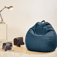 Fauteuils poufs en poly-linens à faible MOQ, design moderne, housse amovible, fournisseur professionnel, canapé-lit simple d'intérieur, couleur personnalisée