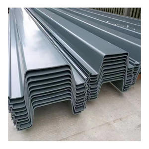 Paredes de contención laminadas en caliente Vinilo PVC Z Hoja de pilotes para pared de contención Protección contra inundaciones - Product Image 2