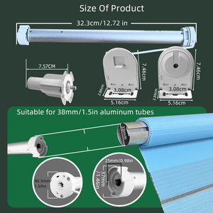 Moteurs de stores automatiques intelligents WiFi Tuya DC, moteurs de rideaux intelligents, entraînement électrique pour rideaux tubulaires 38 mm - Product Image 4