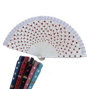 Éventail pliant en bois peint à la main, motif flamenco espagnol vintage, personnalisable avec logo – Vente chaude - Product Image 6