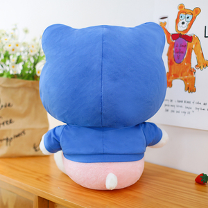 Nuovo Peluche a Forma di Gattino con Cappuccio, Giocattolo Morbido con Fodera in Rete Lavabile, Regalo Unisex per Bambini con Personaggi Anime e Cartoni - Product Image 5