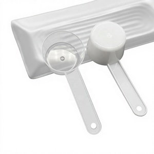 Cucharas Medidoras de Plástico de 20g 40ml para Polvos de Creatina, Recetas de Cocina, Material PP de Grado Alimenticio, Blanco Transparente - Product Image 6