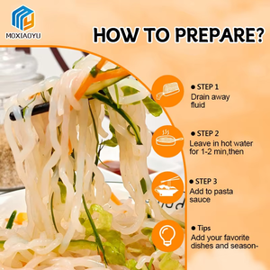 Bán buôn tùy chỉnh Gluten miễn phí keto thân thiện shirataki mì ống chế độ ăn uống lành mạnh bệnh tiểu đường thực phẩm Konjac Udon mì - Product Image 4