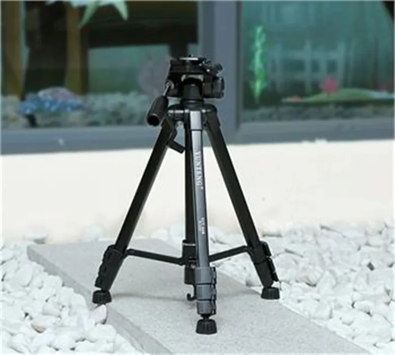 with pan head portable new Yunteng VCT-668 wholesales tripod stand for SLR digital camera for canon for Nikon camera use