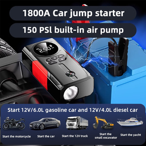 Bộ khởi động bình ắc quy ô tô di động 6 trong 1, tích hợp sạc dự phòng, bơm lốp, đèn chiếu sáng, sử dụng pin Lithium - Product Image 2