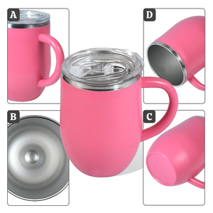 Tazza in Metallo a Forma di Uovo da 12oz con Logo Personalizzato, Tazze da Caffè in Plastica Personalizzate, Omaggio Aziendale, Tazza Promozionale, Tazze in Acciaio - Product Image 5