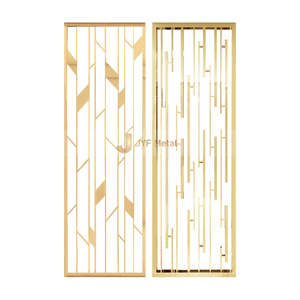 ฉากกั้นห้องสแตนเลส ฉากกั้นเพดานตกแต่งผนัง ฉากกั้นห้องสูงจากพื้นจรดเพดาน - Product Image 1