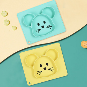 Piatti e Ciotole in Silicone Creativi a Forma di Cartone Animato con Ventosa per Bambini, Set da Pranzo per Neonati - Product Image 2