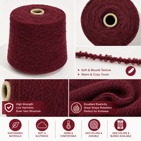 Soft Skin Friendly Colorful Blended Fancy Yarn 1/5.8Nm Recycled Polyester Nylon for Hand or Machine Knitting Loop Yarn