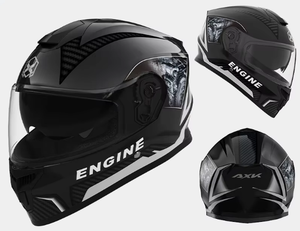 Hot Selling Black Border Patterned <strong>Helmet</strong> With Carbon Fiber Decal Motorcycle <strong>Helmets</strong> For Men And Women All Seasons - Product Image 3