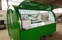 Remorque remorquable de 9 pieds pour aliments de rue Chariot de cuisine mobile à vendre-Hotdog Burger Coffee Bar Waffle Crepe Cart