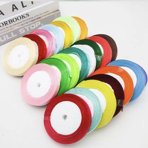 Rubans en satin colorés de 3/8 pouce en gros pour emballage cadeau, bouquets de fleurs, mariage, logo personnalisé, ruban cadeau simple face - Product Image 4
