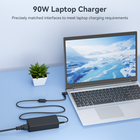 Adaptateur secteur AC/DC pour ordinateur portable 90W, connecteur DC 7,4*5,0 mm, chargeur de remplacement pour ordinateur portable, vente en gros, OEM, logo personnalisé