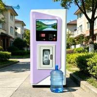 Distributeur d'eau moderne Carlos avec paiement par QR code/espèces/cartes de crédit/cartes IC