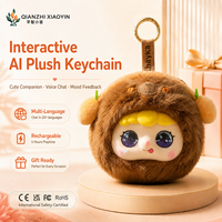 Llavero de Peluche con IA, Clon de Voz, Memoria de Larga Duración, +50 Idiomas, Expresiones de Emoción, WiFi, Compañero Portátil, Regalo para Niños, PP