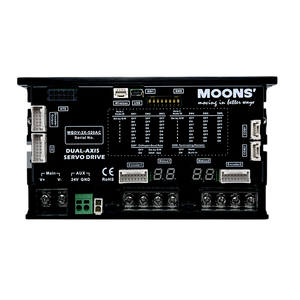 ชุดมอเตอร์ไดรฟ์แรงดันต่ำ MOONS MBDV ซีรีส์ 24V 48V 3000rpm ขนาดกะทัดรัด ดีไซน์แกนคู่ 100W 1500W 0.32NM 4.77NM - Product Image 1