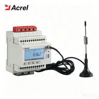 Compteur d'énergie intelligent sans fil IoT ADW300 pour système hybride solaire-stockage-diesel, Acrel 4G WiFi, rail DIN