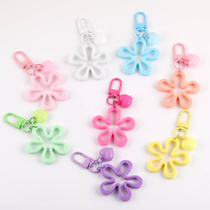 Llavero con forma de flor Tang Sanjiang, accesorios de joyería ligeros para bolsos y fundas para auriculares, estilo fresco y dulce - Product Image 5