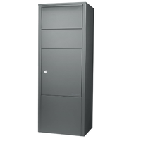 Boîte aux lettres sécurisée à accès frontal, 70L, en acier galvanisé, autoportante, avec serrure à clé, boîte à colis verticale