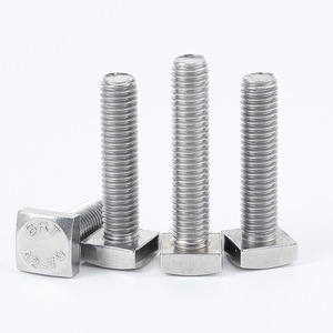 Tornillos de Cabeza Cuadrada de Acero Inoxidable 304 de Fábrica Bibo Yaente, Tornillos de Cabeza Cuadrada, Tornillos en T para Montaje Solar, Tornillos de Ranura en T 304 - Product Image 5