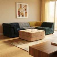 Canapé modulable personnalisable en tissu multicolore pour salon – Collection Hot Furniture