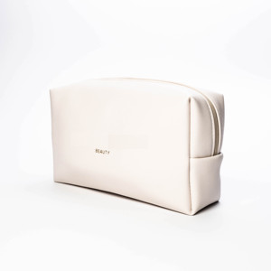 Premium Rootsmen Multifunction Cosmetic Organizer PU Leather Makeup Bags Zipper Closure Fashionable Logo Design Customizable - Product Image 3