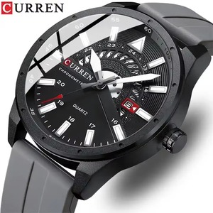Montre de sport de luxe pour homme CURREN 8421, style business et mode, étanche 3 ATM, bracelet en caoutchouc, mouvement à quartz, livraison directe - Product Image 2